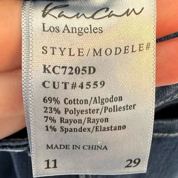 Kancan KC7205D Dark Wish Mid Rise Distressed Skinny Jeans - Picture 7 of 7